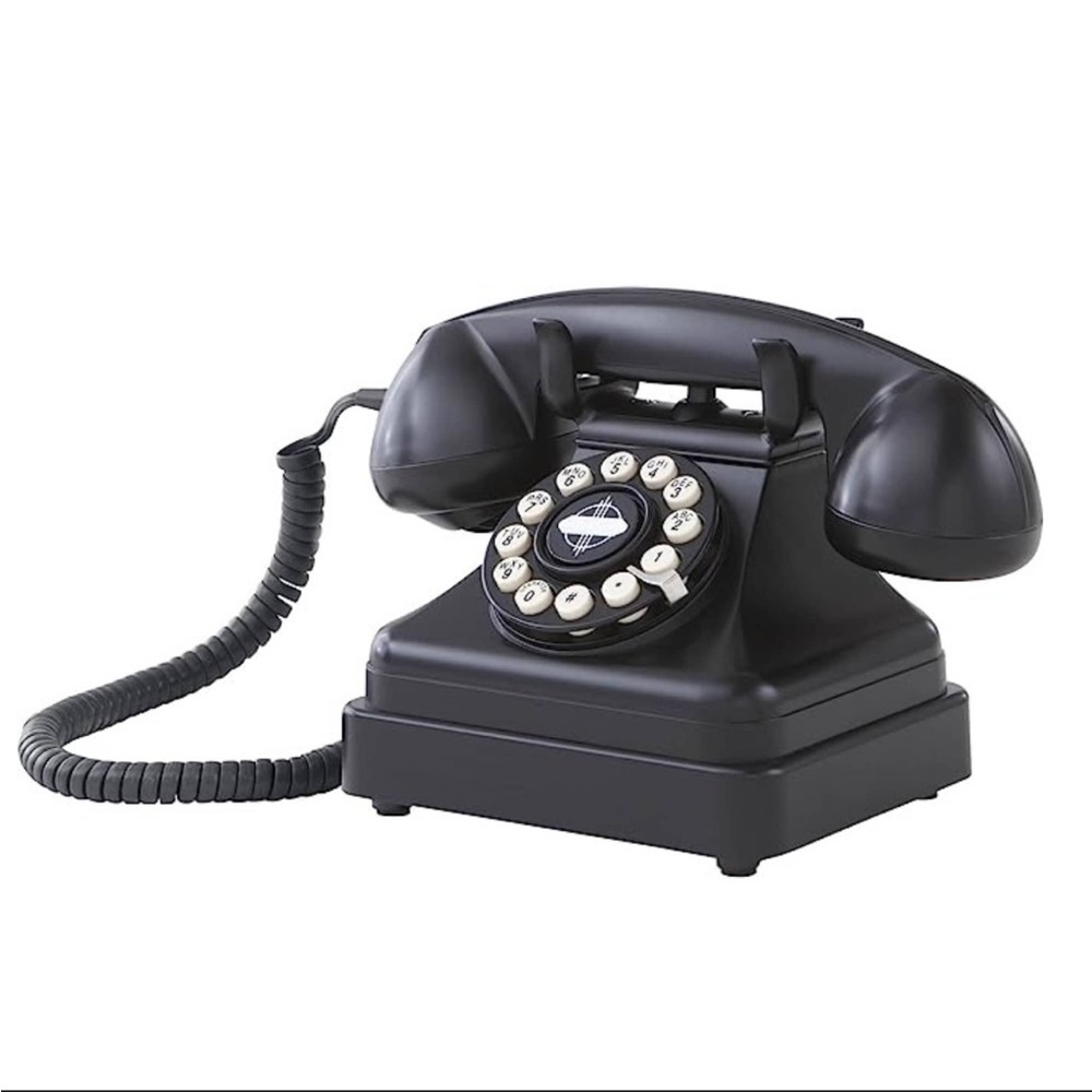 NEW Audio Guestbook Wedding Phone Vintage Style Black Romantic Phone Guest Book - Picture 3 of 4